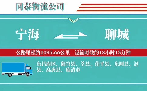 宁海到聊城物流公司